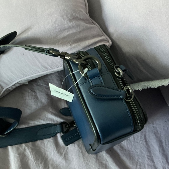 Coach CM370 Charter Crossbody With Hybrid Pouch IN DEEP BLUE - Picture 10 of 12